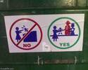 no to dumpster