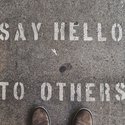say hello to others