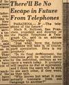 tacoma news tribune forecast about telephones 1953