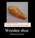 wooden shoe