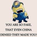 you are so fake