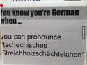 you know you are German when
