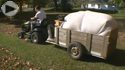 Leaf vacuum trailer