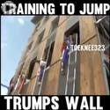 training to jump over trumps wall