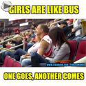 girls are like bus