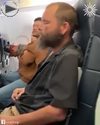 too comfortable on a plane