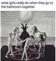 girls in the bathroom