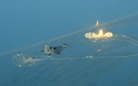Shuttle launch as seen by fighter jets
