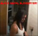 black metal blowdrier