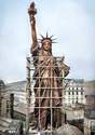 how it may have looked the statue of liberty before oxidation-colored