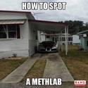 how to spot a meth lab