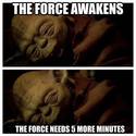 the force awakens the force snooze