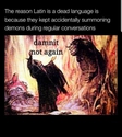 why latin is dead language