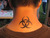 Смешна снимка biohazard tattoo